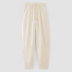 EVERLANE NWT Linen Pull-On Barrel Pant Size Small